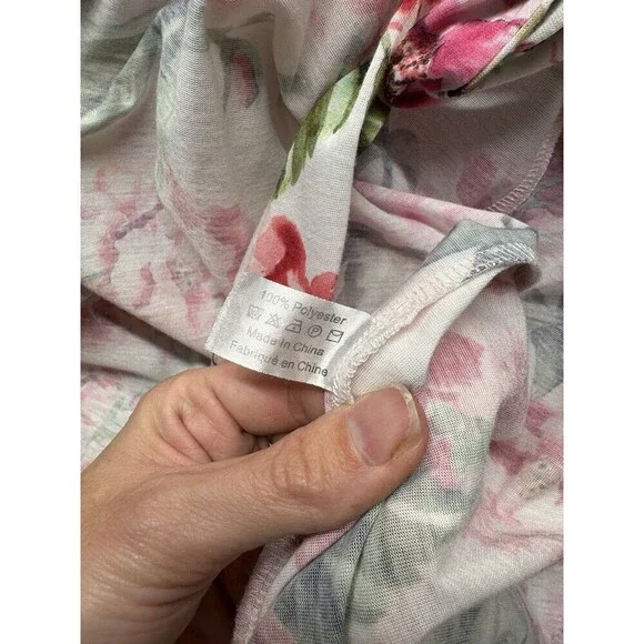 Show Me Your MuMu Garden of Blooms Robe One Size Multi Bridal Floral 3/4 Sleeve - Picture 3 of 4